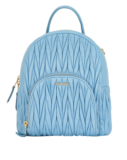 Matelasse Backpack, front view